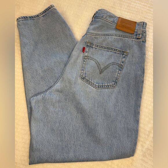 Levi’s Blank Label High Loose Taper Light Wash Denim Jeans 31 /‎ 28 - Picture 5 of 12